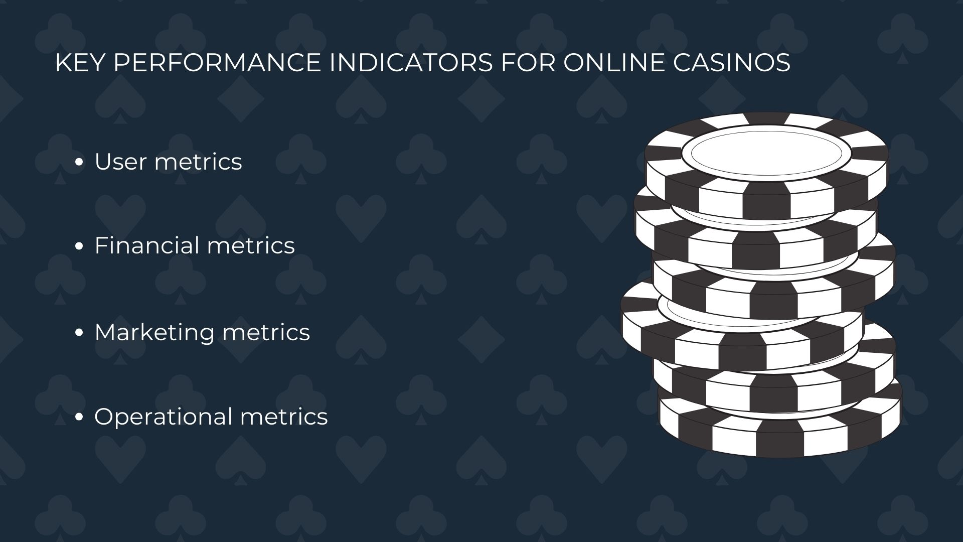 المؤشرات الرئيسية للكازينوهات على الإنترنت