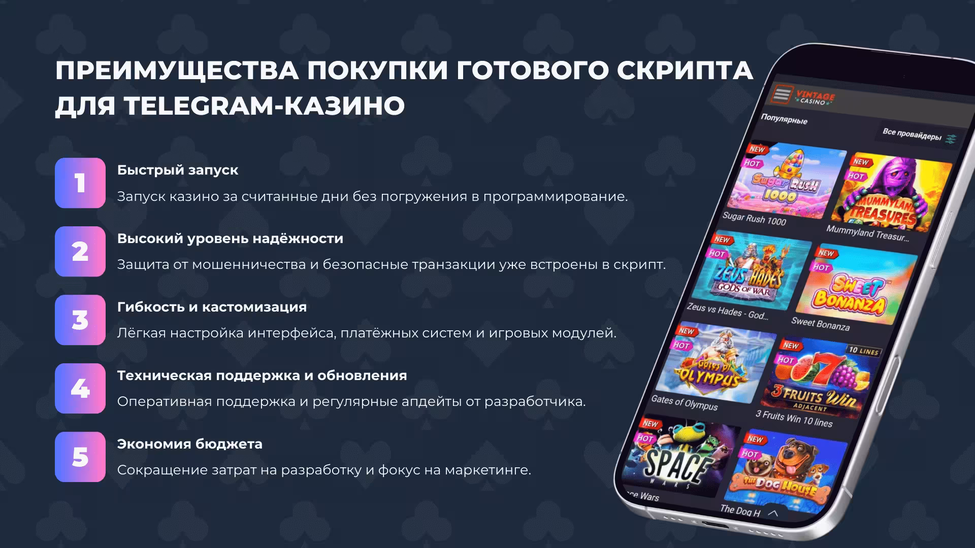 Преимущества покупки готового скрипта казино в Telegram