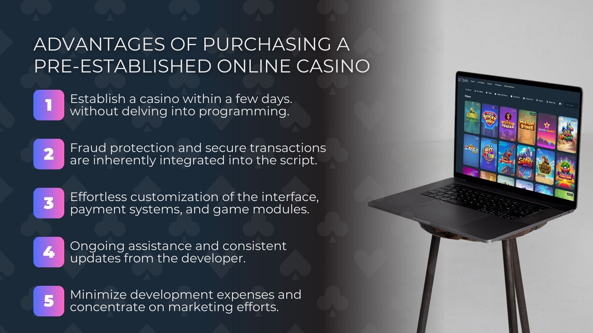 advantages of buying a ready-made online casino