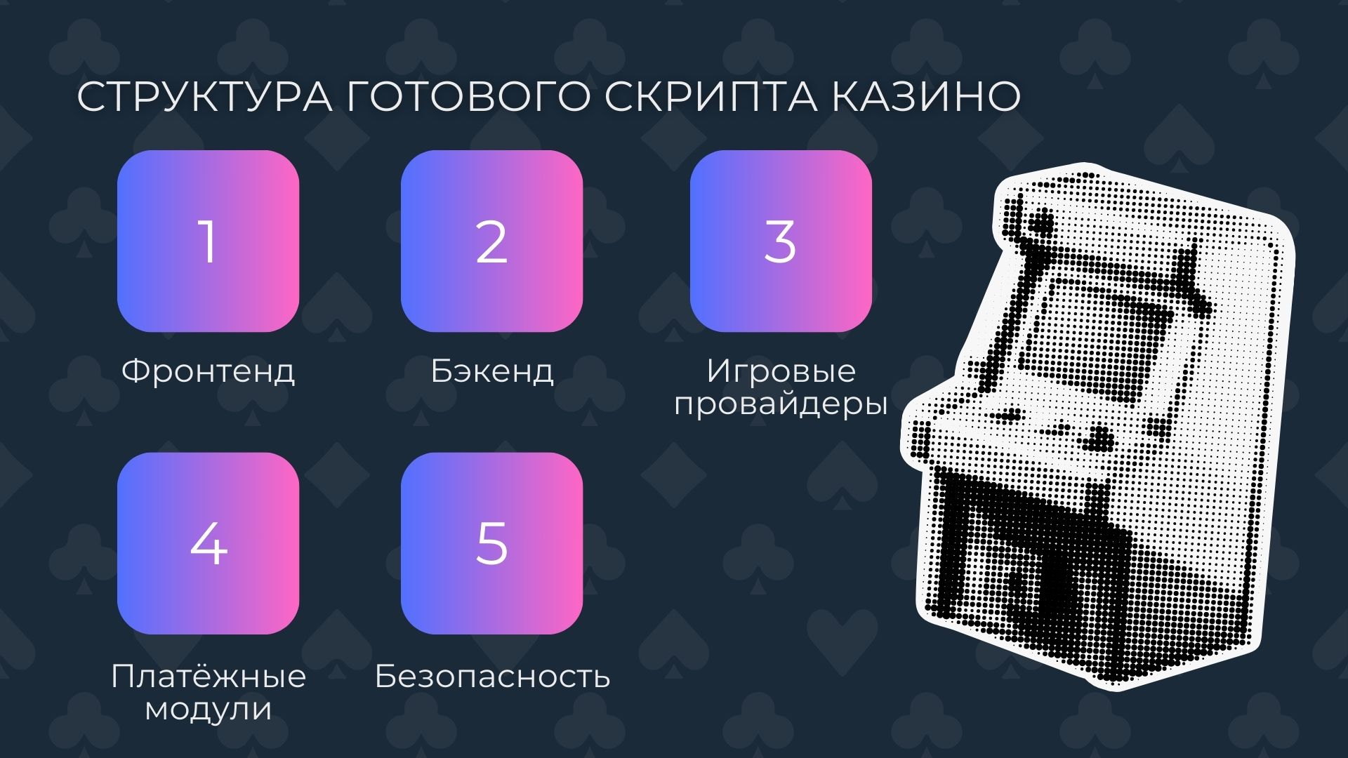 Структура готового скрипта казино