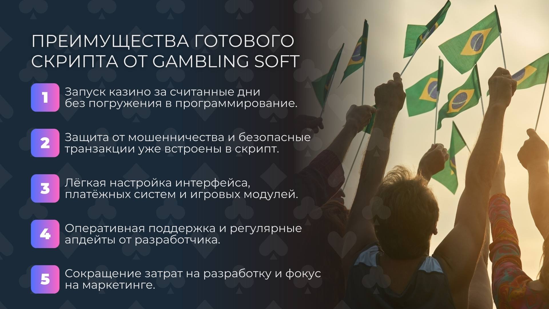 Преимущества готового софта казино от Gambling soft