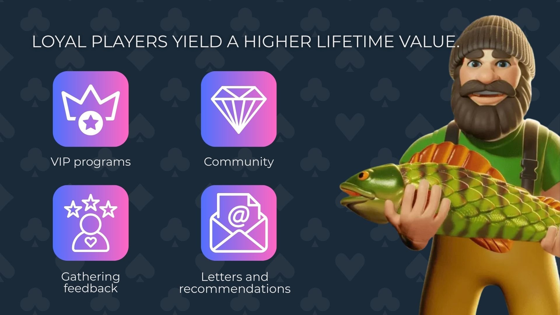 Loyal players yield a higher lifetime value.