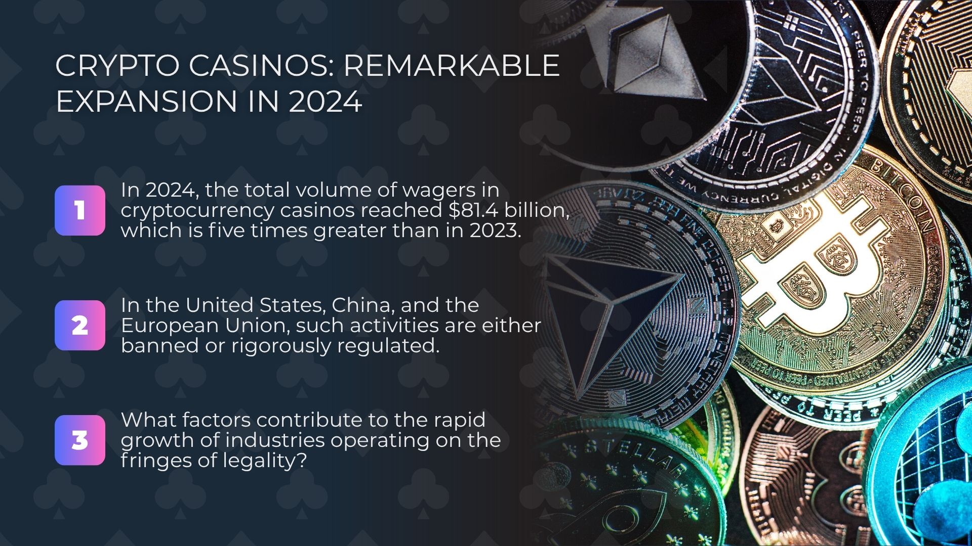 Crypto Casinos: Remarkable Expansion in 2024