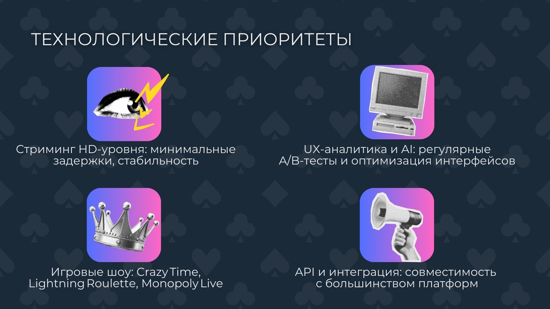 Технологические приоритеты Evolution