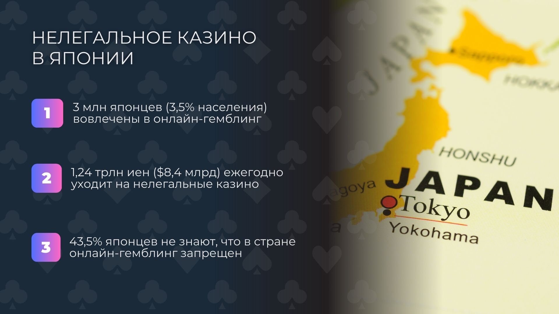 Статистика "Нелегальное казино в Японии"
