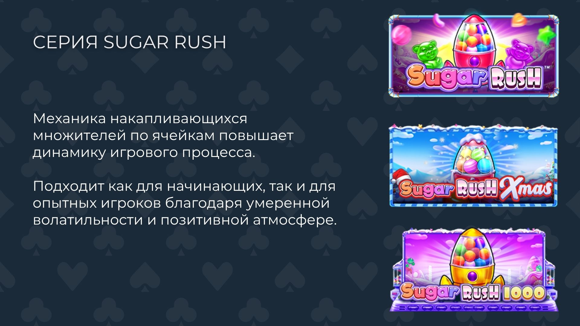онлайн казино с играми Sugar Rush