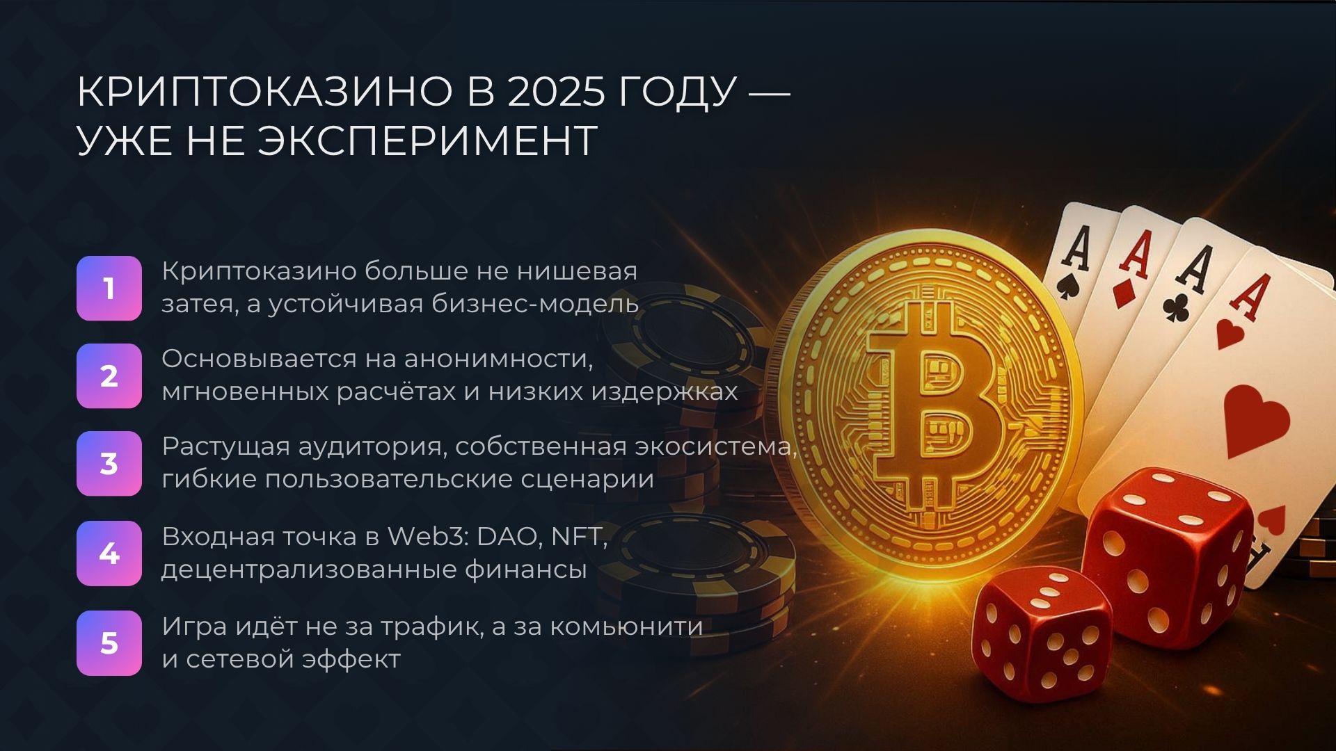 Криптоказино в 2025 году — уже не эксперимент
