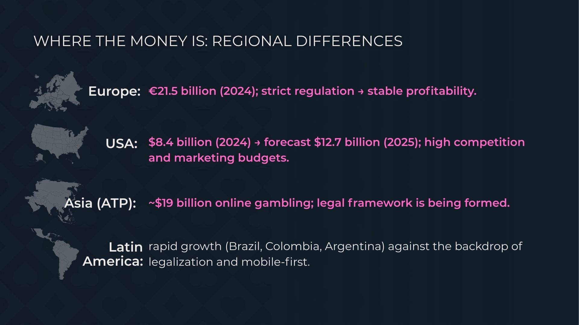 أين توجد الأرباح: الفروقات الإقليمية في ألعاب الكازينو عبر الإنترنت