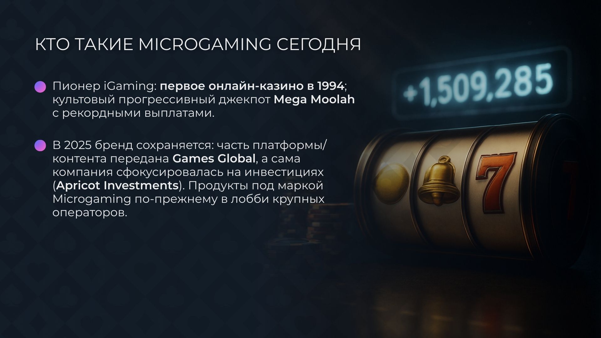  Кто такие Microgaming сегодня