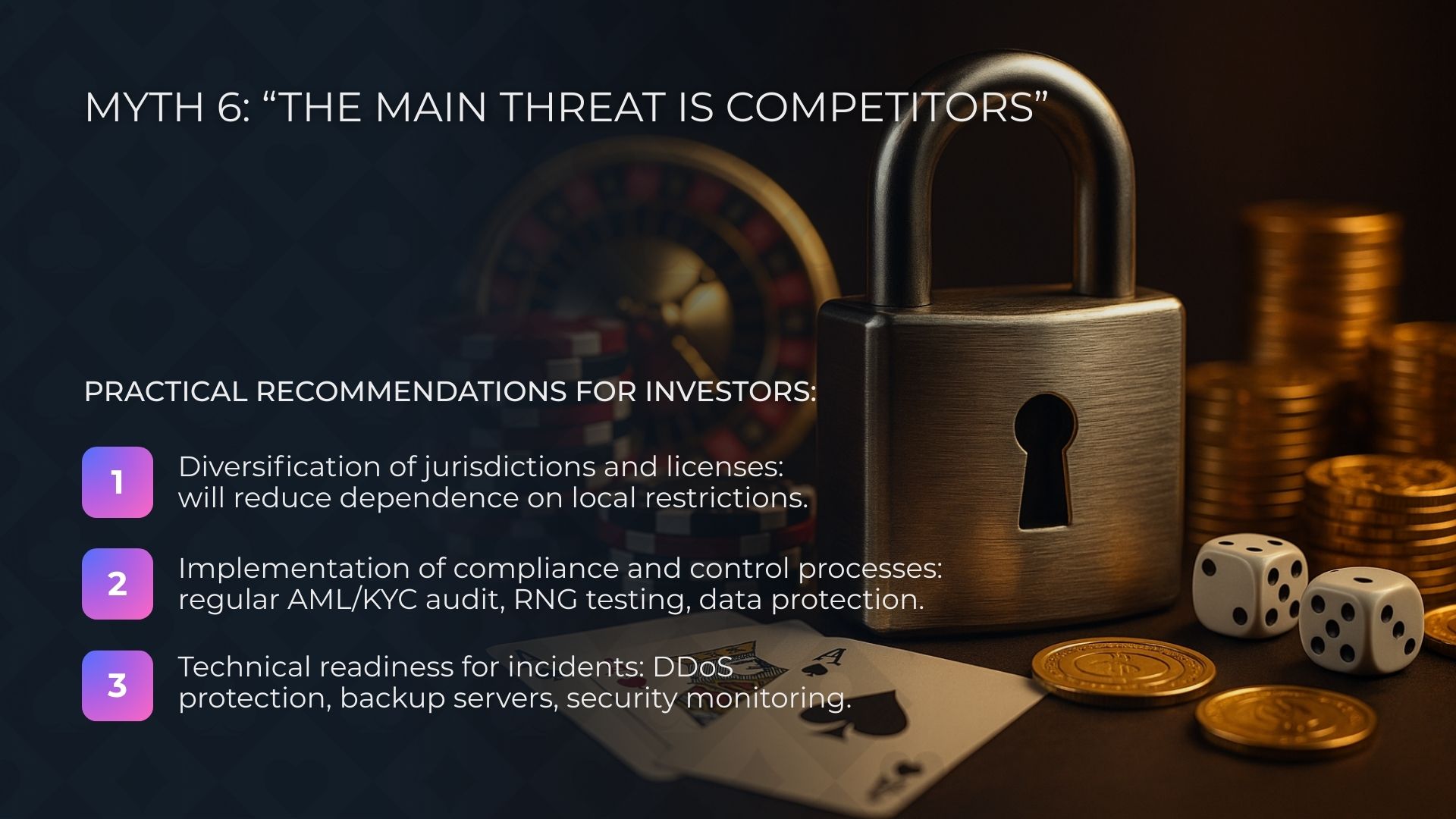 خرافة الكازينو عبر الإنترنت 6: التهديد الرئيسي هو المنافسون