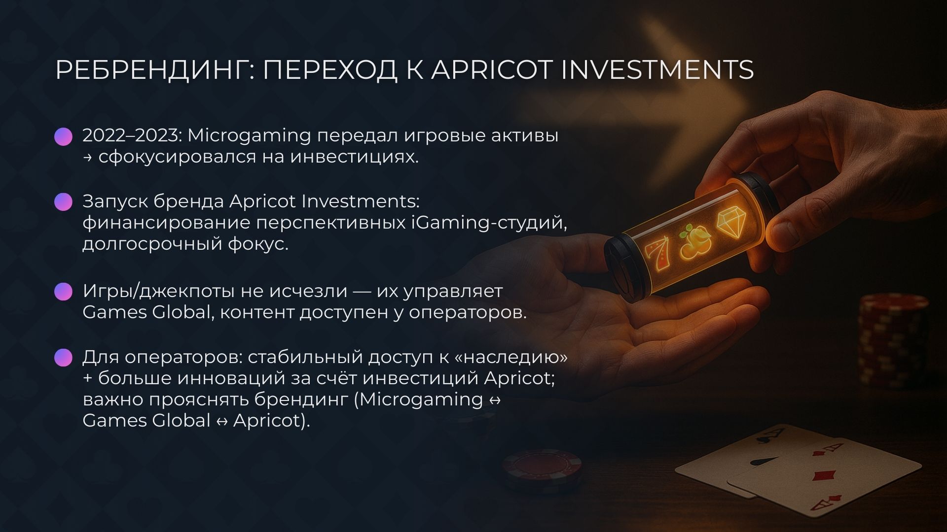 Ребрендинг: переход к Apricot Investments