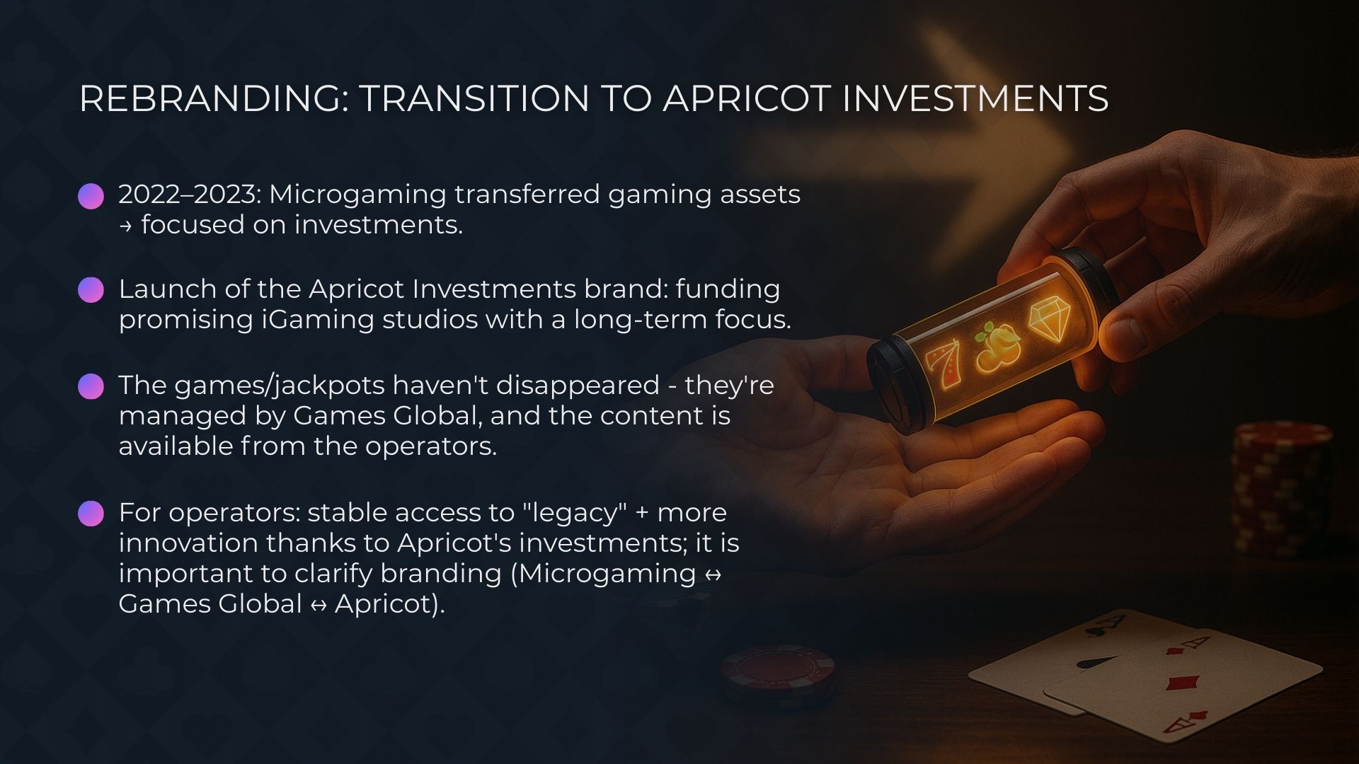 إعادة العلامة التجارية: الانتقال إلى Apricot Investments