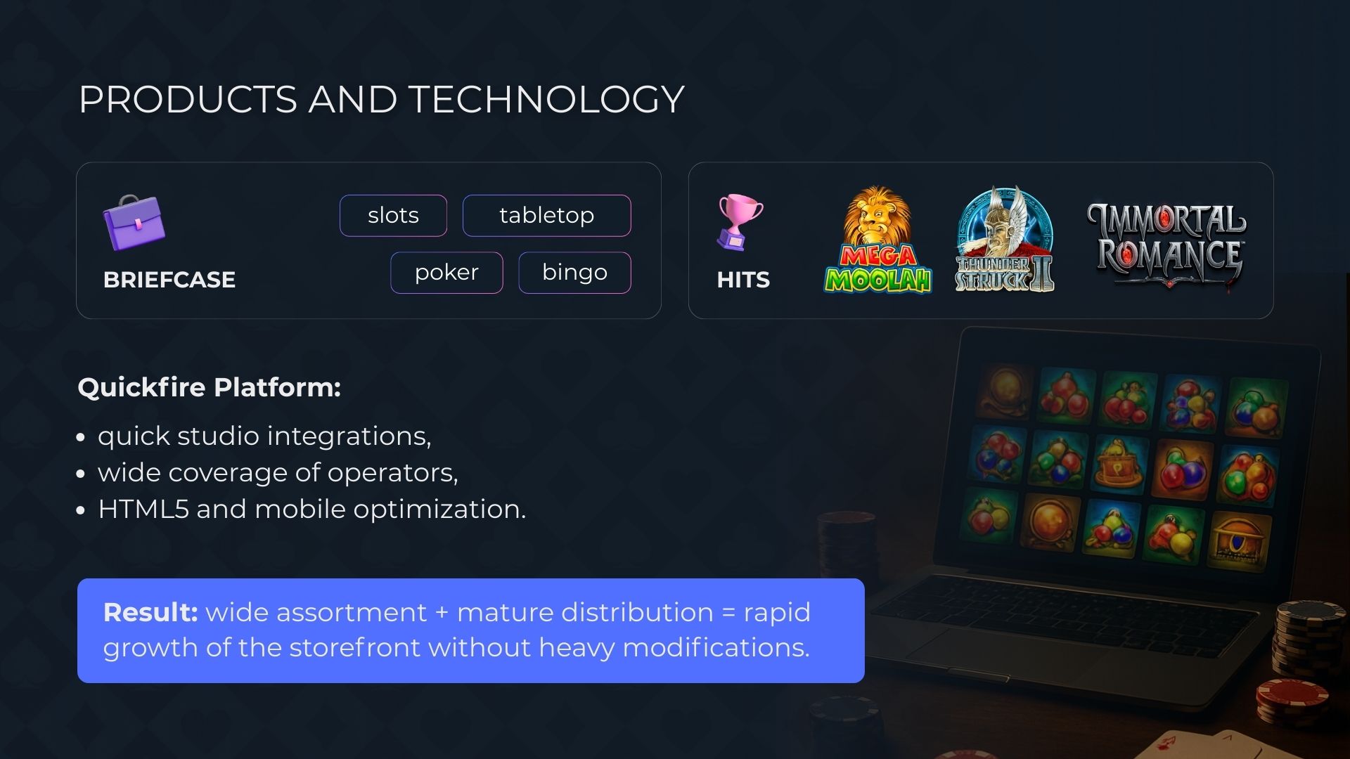 منتجات وتقنيات مايكروغيمنغ كمزود برامج كازينو