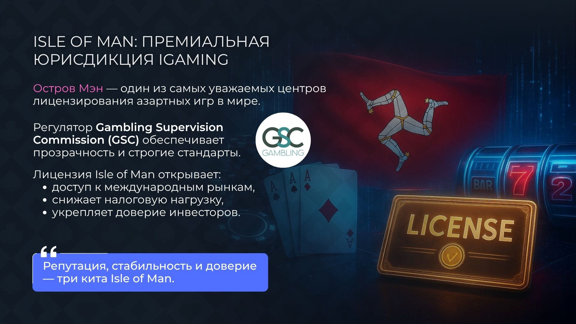 Isle of Man: премиальная юрисдикция iGaming