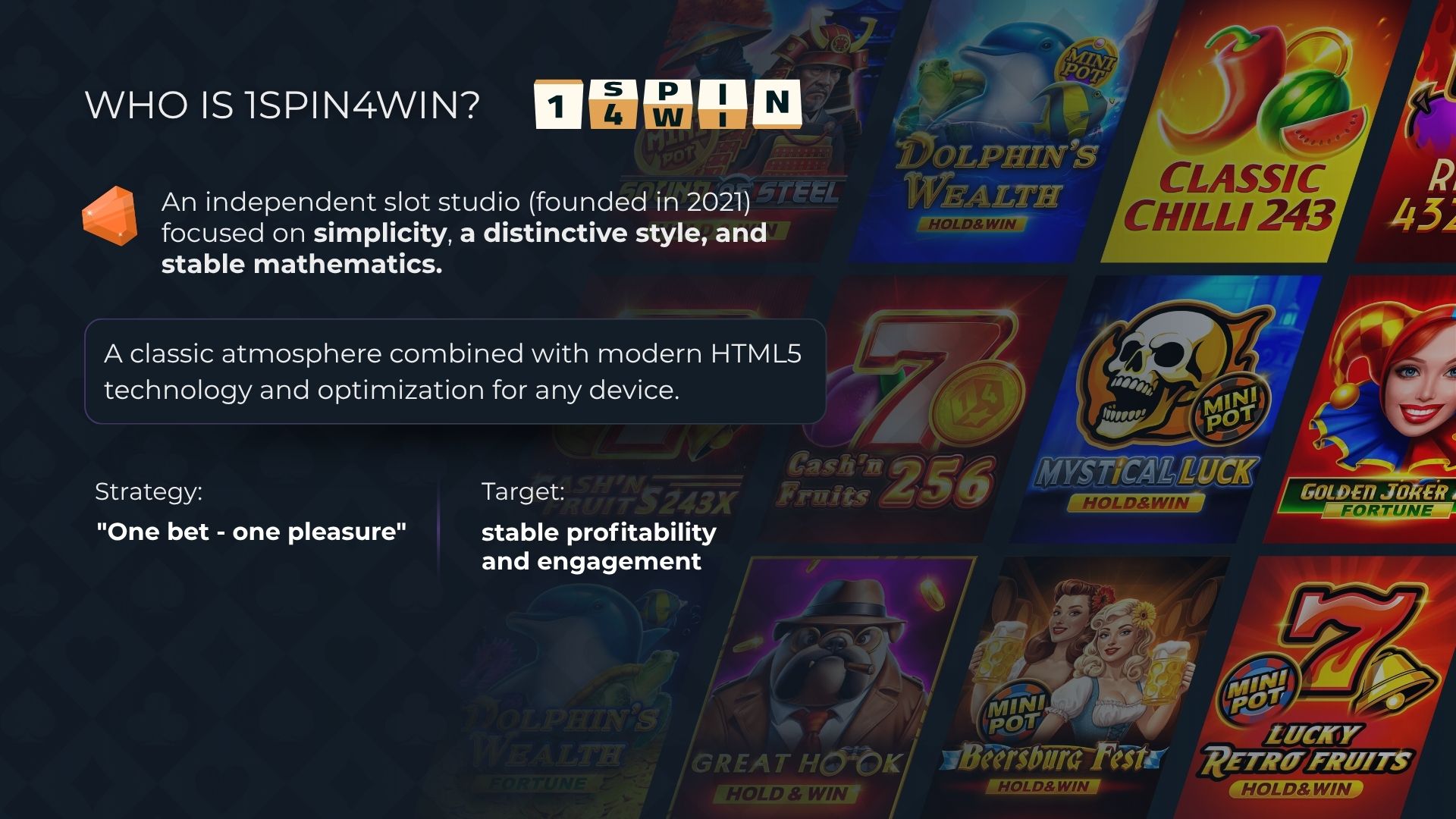 نظرة عامة على مزود الألعاب 1Spin4Win وميزاته