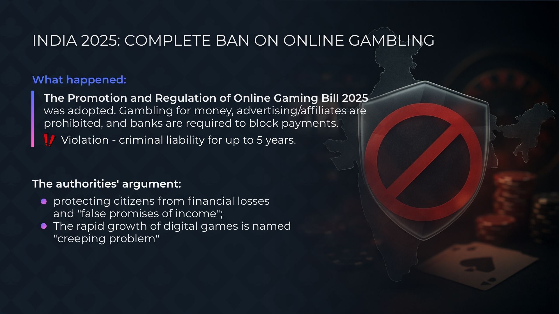 الهند 2025: الحظر الكامل على الألعاب عبر الإنترنت بأموال حقيقية