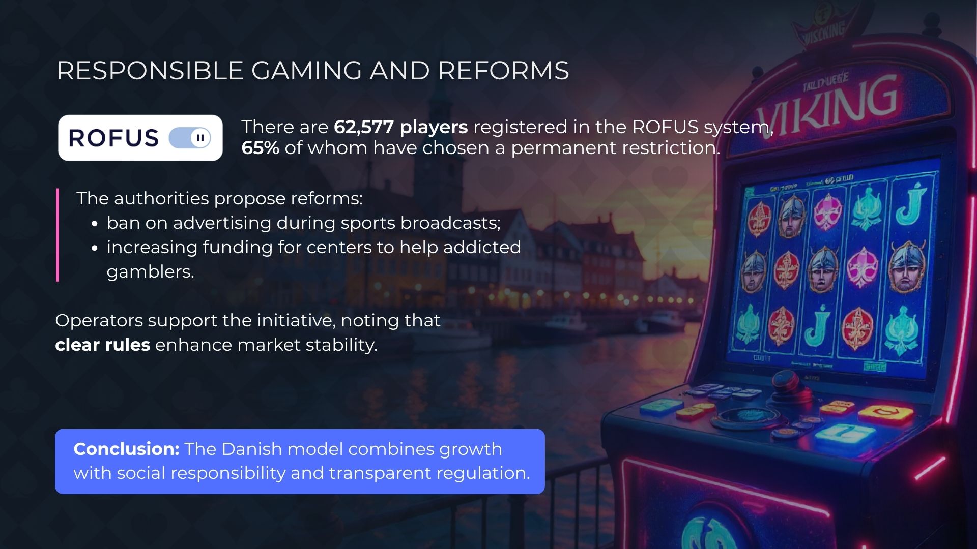 اللعب المسؤول والإصلاحات التشريعية في الدنمارك