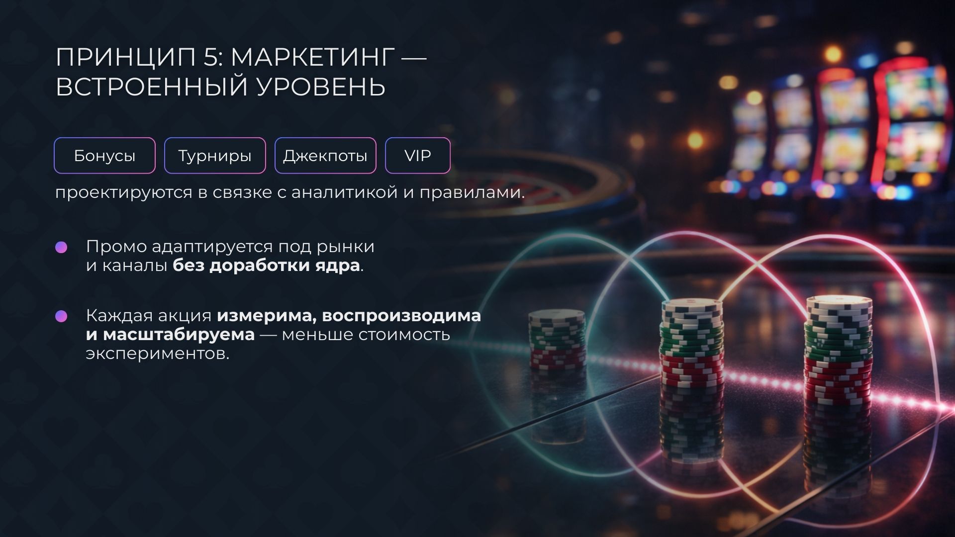 Принцип 5: Маркетинг — встроенный уровень