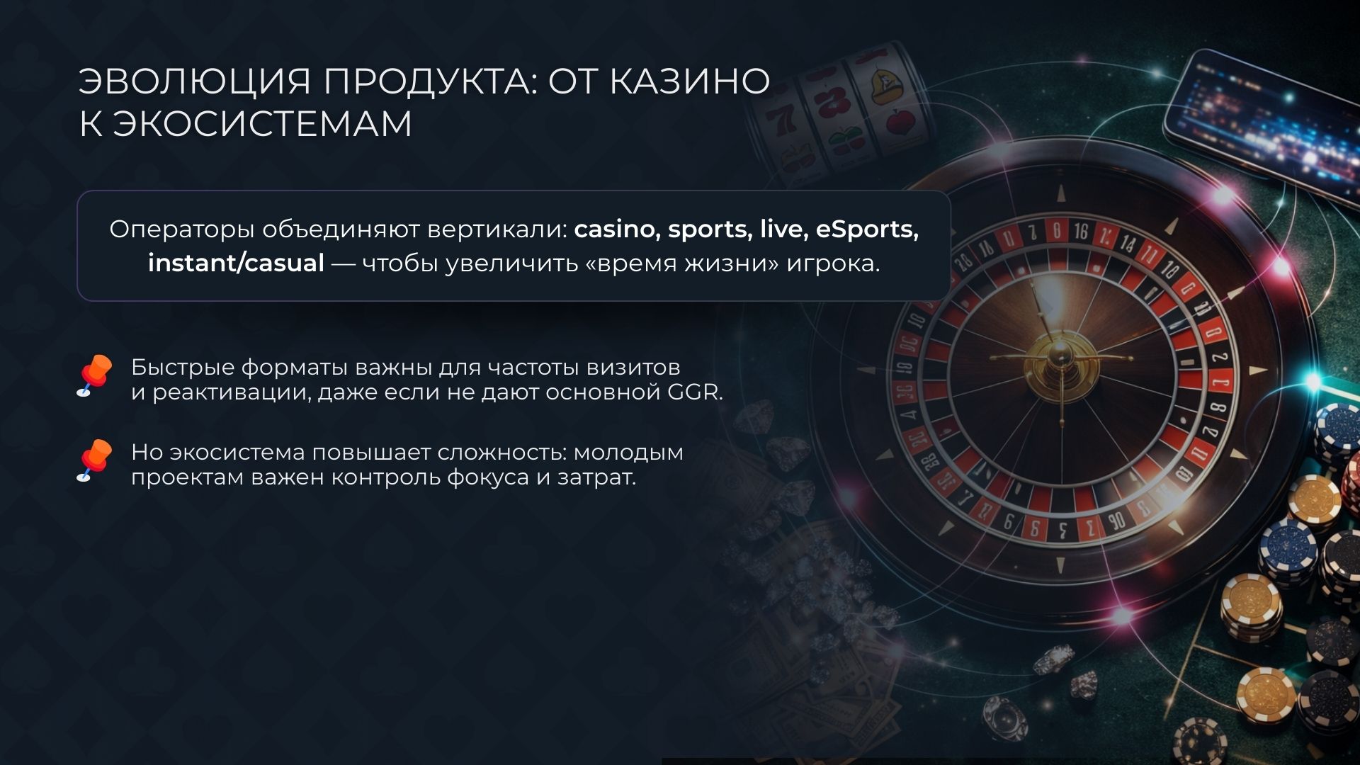 Эволюция продуктов гэмблинга: переход от казино к экосистемам